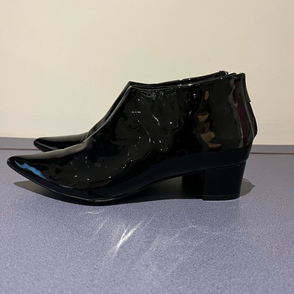 Topshop Black Patent Ankle Booties - Picture 4 of 6